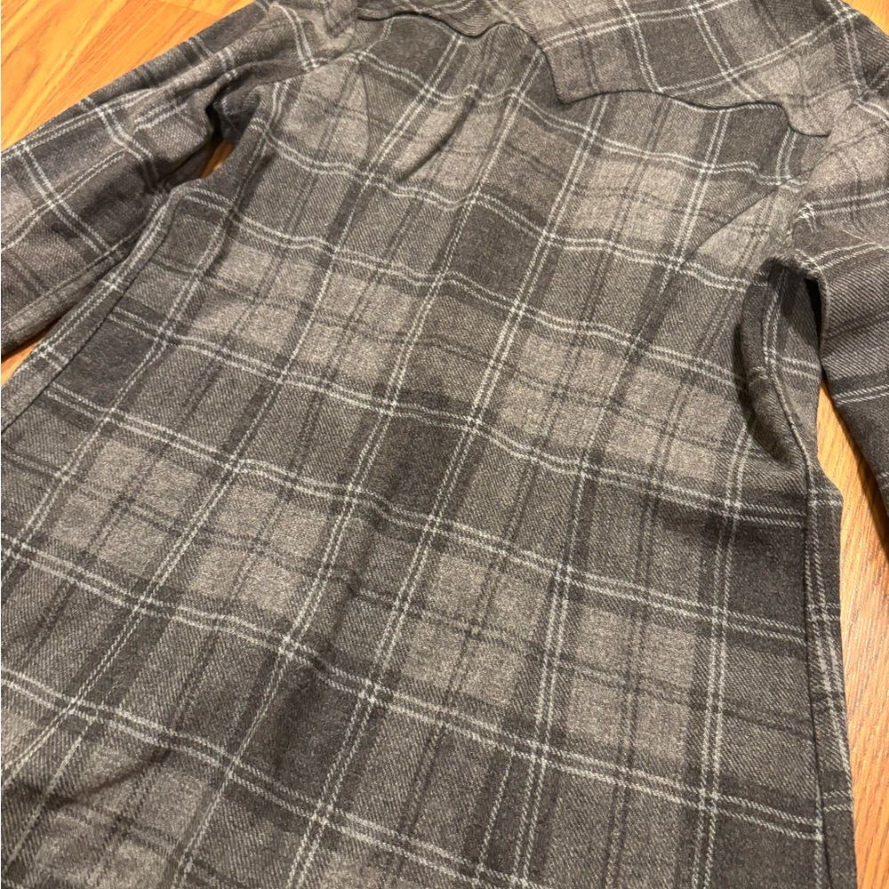 Pendleton Brown and Gray Plaid Wool Shirt Jacket - size S - Picture 9 of 12